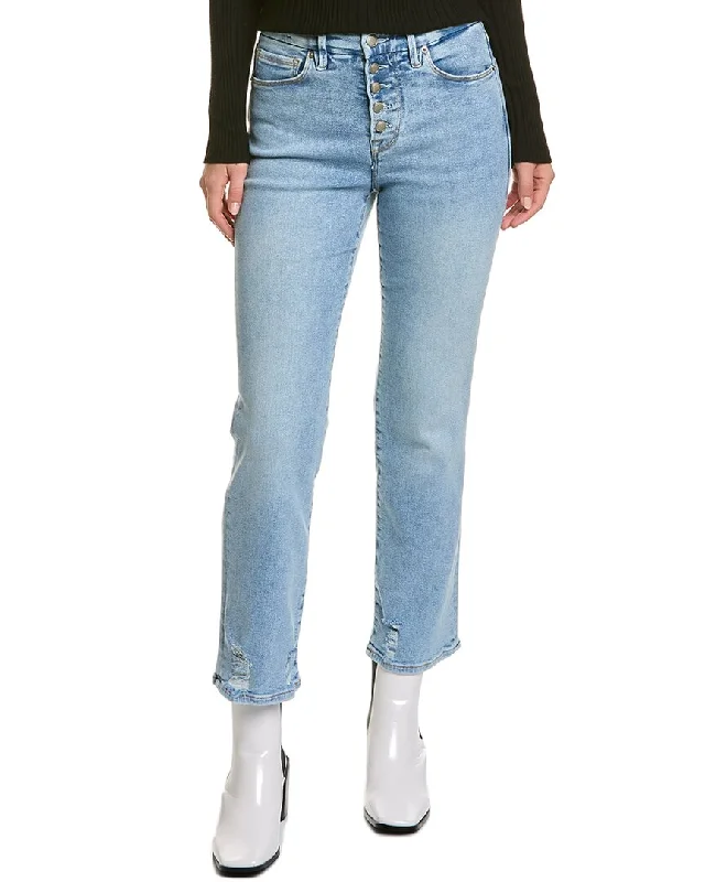 Women's Jodhpurs with High CollarGOOD AMERICAN Good Legs Indigo Straight Jean