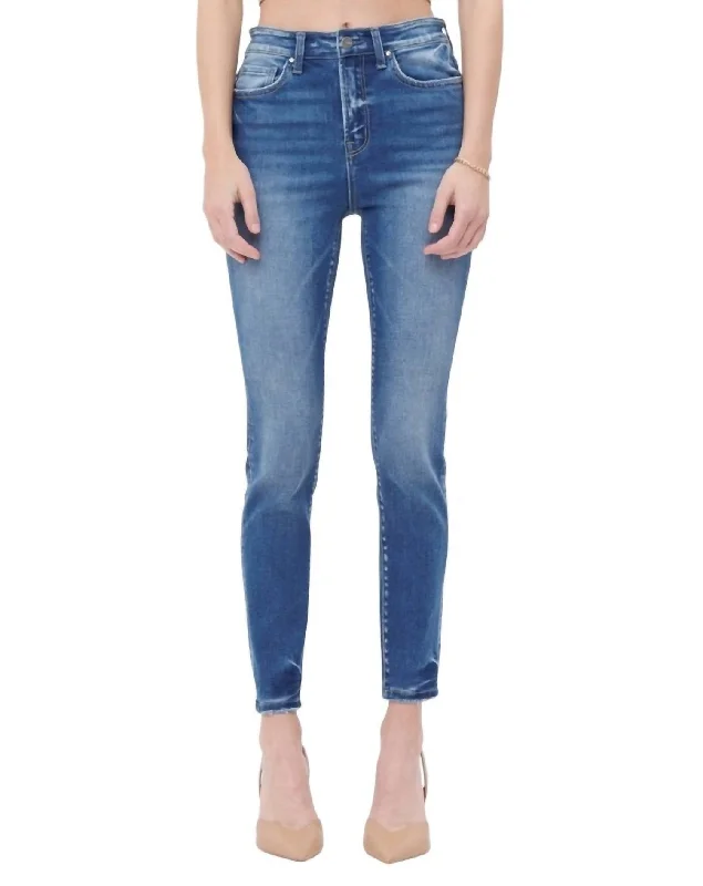 Women's Jodhpurs with Shawl CollarHigh Rise Ankle Skinny Jean In Mataro