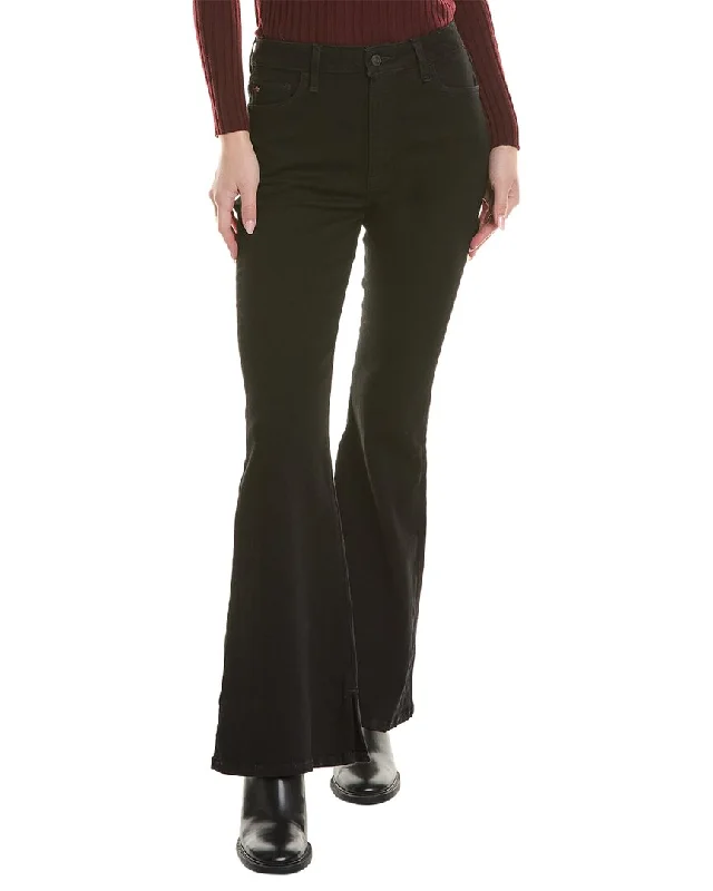 Women's Jodhpurs with U-Shaped CollarHUDSON Jeans Heidi Black High-Rise Flare Jean