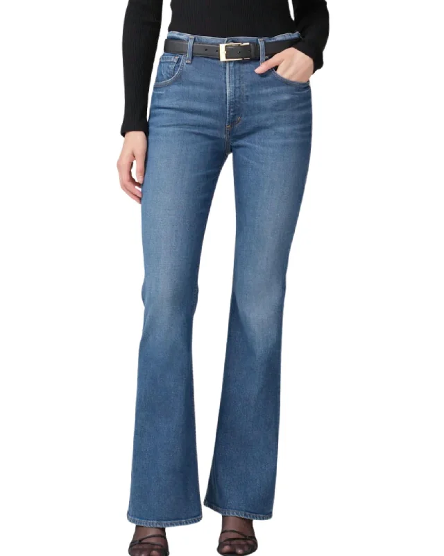 Women's Jodhpurs with Elastic WaistIsola Flare Denim Jeans In Crispen