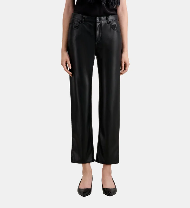 Women's Skinny JeansLeather Effect Trousers