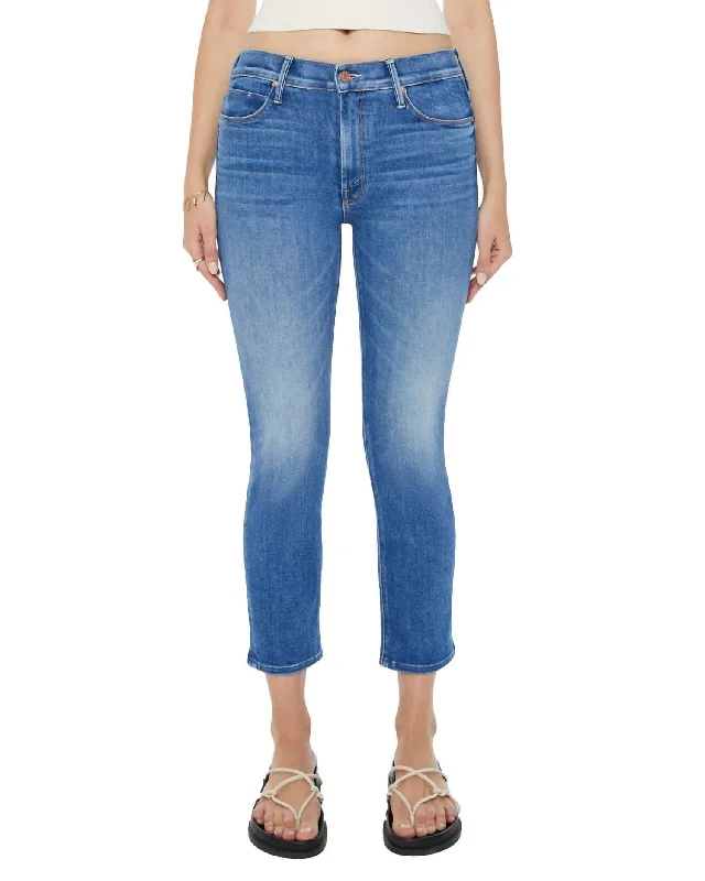 Women's Jodhpurs with Short LengthMid Rise Dazzler Crop Jeans In Different Strokes