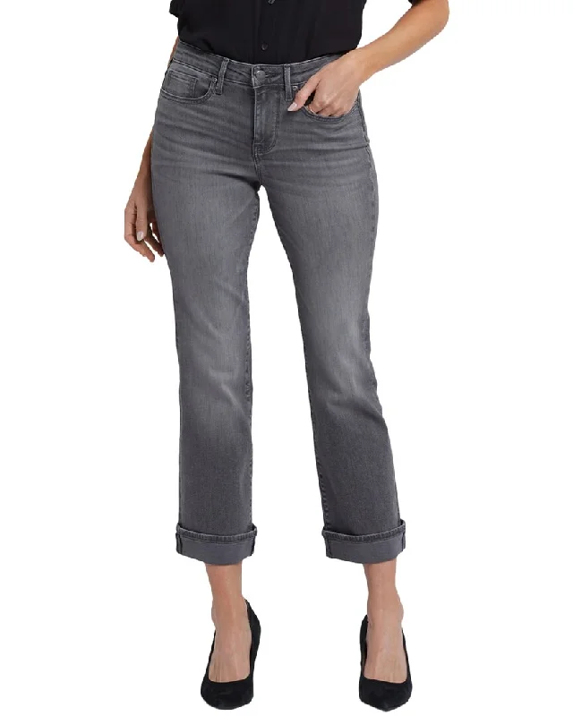 Women's Jodhpurs with Low WaistNYDJ Barbara Harbor Gray Ankle Crop Jean