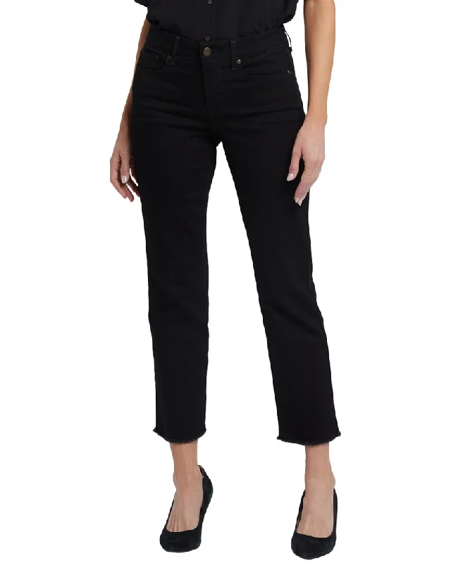  Women's High-Waisted PantsNYDJ Marilyn Black Ankle Crop Jean