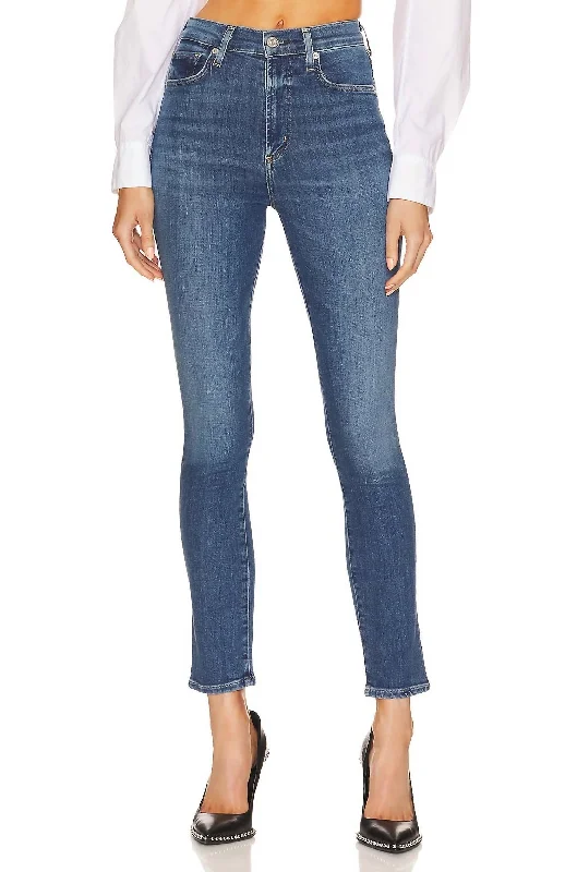 Women's Jodhpurs with ZipperOlivia High Rise Slim Denim Jeans In Lawless