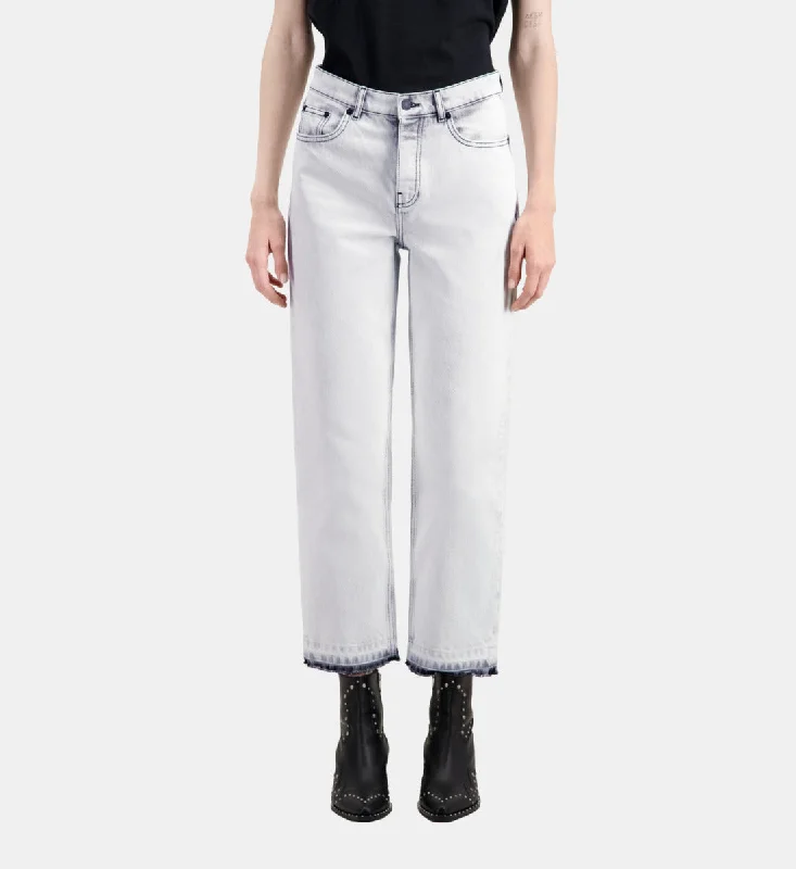 Women's Wide-Leg PantsStraight Bleached Jeans