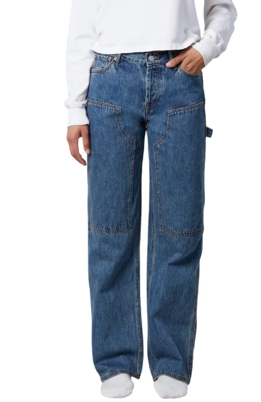 Women's Jodhpurs with Sweetheart NeckSubway Jeans In Classic Blue