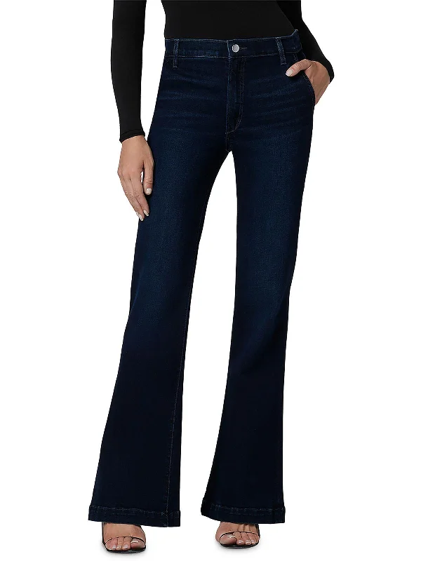 Women's Jodhpurs with Square NeckWomens High Rise Trousers Flared Jeans