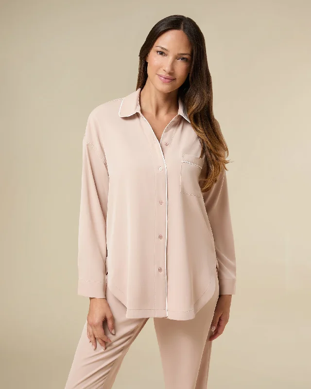 women's pajamas with a classic designLong Sleeve Pajama Top