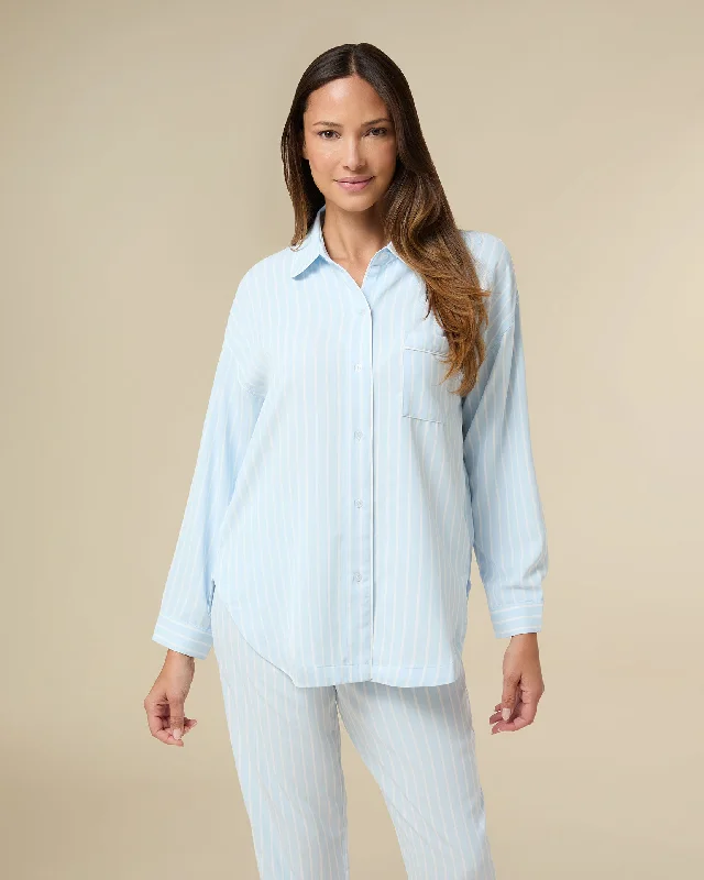 women's pajamas in pastel colorsLong Sleeve Pajama Top