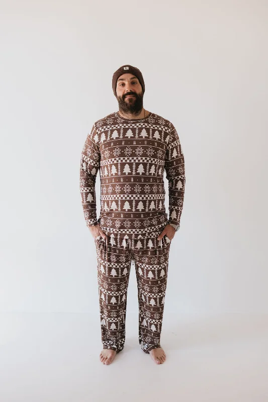 ladies' silk pajama topsMen's Bamboo Pajamas | Forever Fair Isle