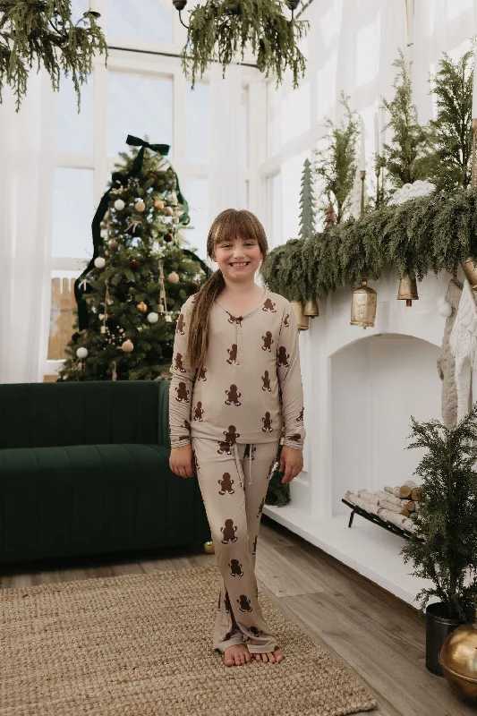 women's pajamas with a stylish cutPre-Teen Flare Bamboo Pajamas | Gingerbread