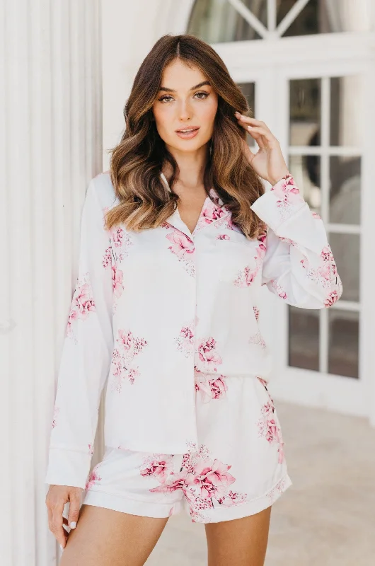 women's pajamas with a cozy, warm feelRomi Bouquet De Fleur Printed PJ Set