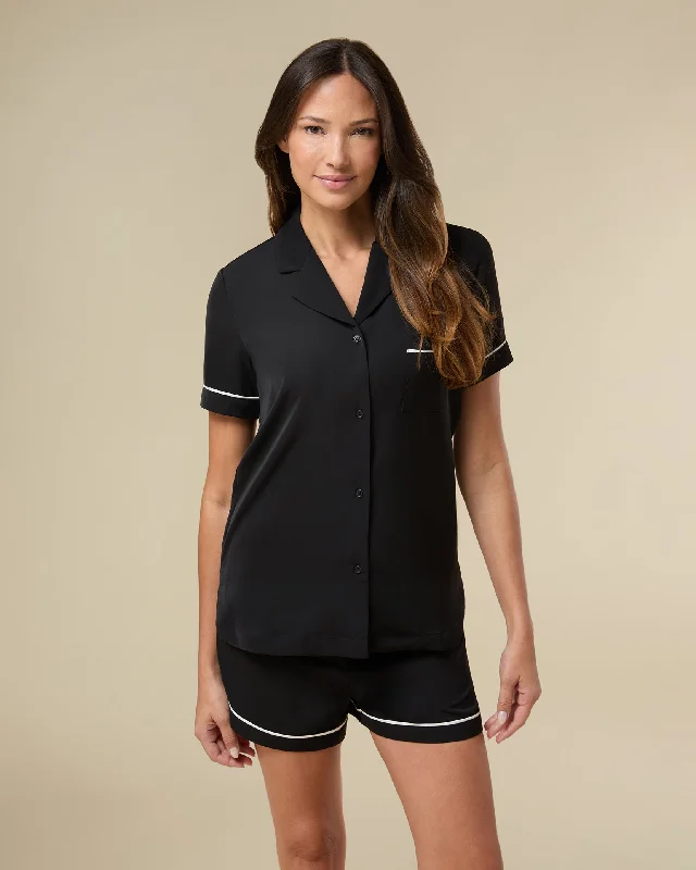 women's pajamas with a blend of comfort, style, and functionalityShort Sleeve Pajama Top