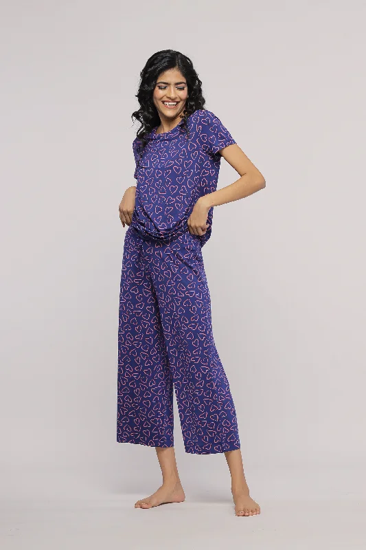 women's pajamas for travelSweetheart Capri Set