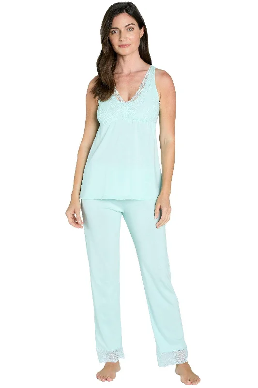 women's pajamas in solid colorsTank Camisole Pant Set