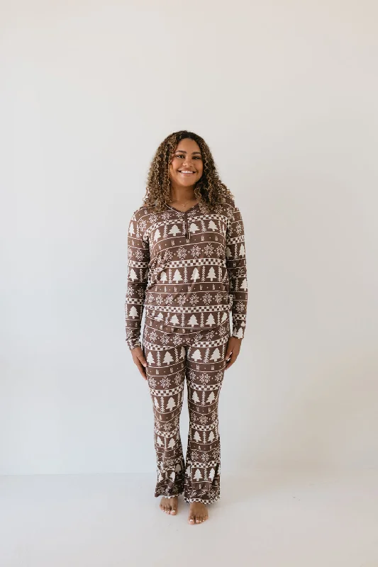 women's pajamas with a cozy, warm feelWomen's Bamboo Pajamas | Forever Fair Isle